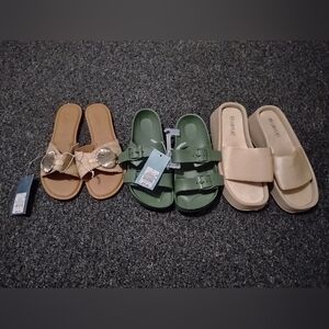 3 Pairs Of Women's Sandals For $15 Total NWT Size 7